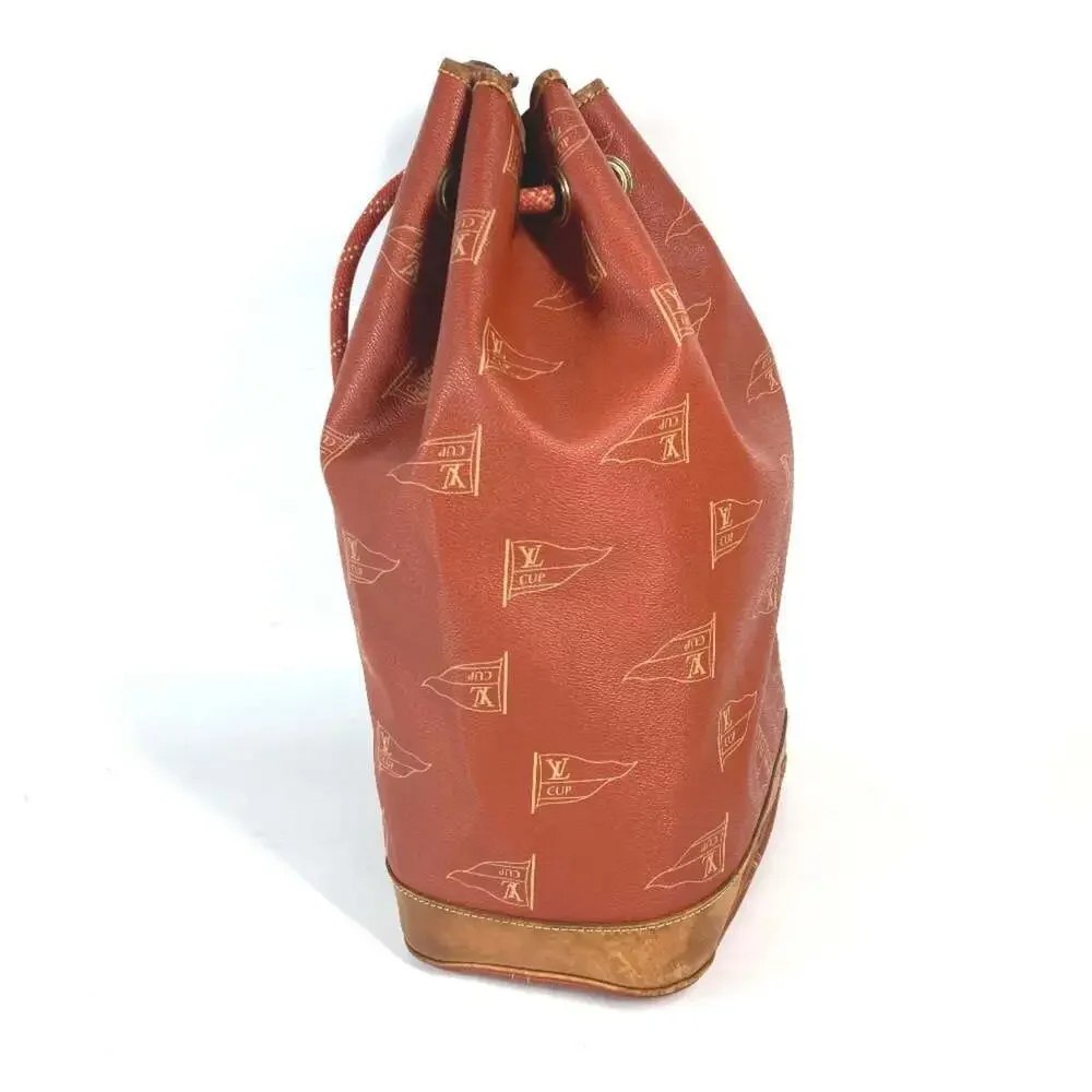 LOUIS VUITTON Brown Leather Shoulder Bag